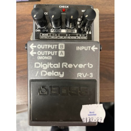 Boss reverb deals delay pedal