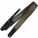 Richter Raw II Rivet Black and Old Gold Guitar Strap - 1322