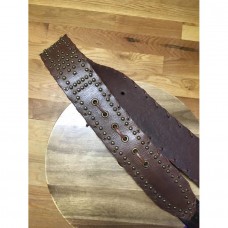 Artstrapz by Zotos- Recycled brown studded leather