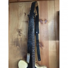 Artstrapz by Zotos- Recycled Braided Black Leather Guitar Strap- 942