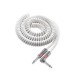Monster Classic White 12' Coil Cable