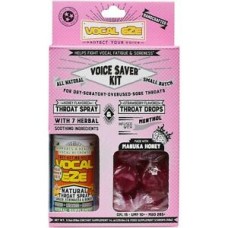 VOCAL EZE VOICE SAVER KIT STRAWBERRY FLAVORED w/ MENTHOL