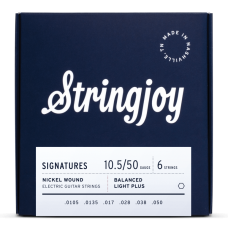 Stringjoy Balanced Light Plus Gauge (10.5-50) Nickel Wound Electric Guitar Strings